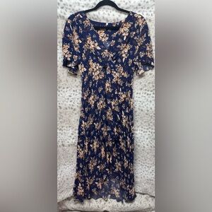 FLORAL HIGH LOW ASYMMETRIC CUT DRESS